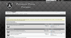 Desktop Screenshot of privateerpressforums.com